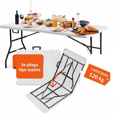 Se pliega como maletín y soporta hasta 120 kg
